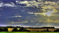 Sunset clouds Landscapes nature