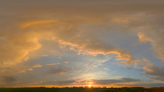 Sunset clouds Landscapes sun