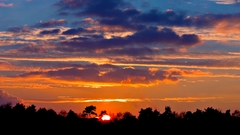 Sunset clouds Landscapes sun