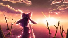 Sunset clouds Landscapes touhou
