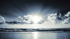 Sunset clouds nature Beaches
