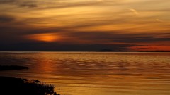 Sunset clouds nature lakes