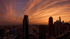 Sunset clouds Silk cities city skyline