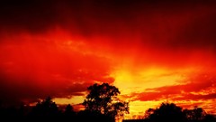 Sunset clouds skies aurora borealis