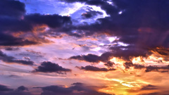 Sunset clouds sky orange amazing