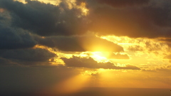 Sunset clouds sun crimson-sunset