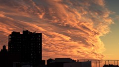 Sunset clouds urban cityscapes skyscapes