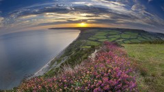 Sunset coast England