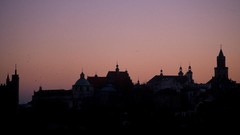Sunset dawn old Poland cityscapes Polish towns lublin