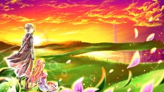 Sunset deviantart kirigaya kazuto sword art online yuuki asuna