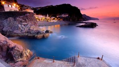 Sunset dock beach house