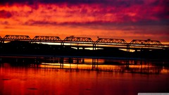 Sunset down skyscapes