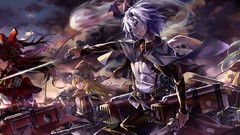 Sunset Flowers clouds wind weapons Army fighters tie hats 