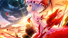 Sunset Flowers Stars clouds moon weapons roses wings dress 