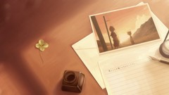 Sunset grass clouds sky male vocaloid kagamine len anime boys