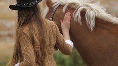 Sunset grass country Horses hats fields Cowboys cowgirls