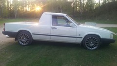 Sunset grass sun white Green Volvo sweden clean Rims volvo 745 