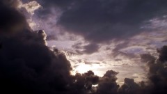 Sunset gray clouds Skyscrapers skies