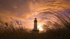 Sunset head Oregon lighthouses