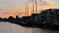 Sunset holland cityscapes