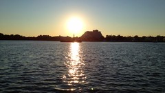 Sunset horizon sunlight