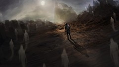 Sunset human fan art spirits artwork fantasy art