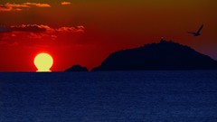 Sunset Italy january