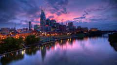 Sunset Landscapes cityscapes buildings