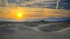 Sunset Landscapes deserts dunes