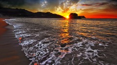 Sunset Landscapes nature Beaches