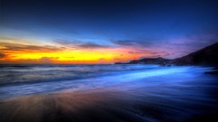 Sunset Landscapes nature Beaches