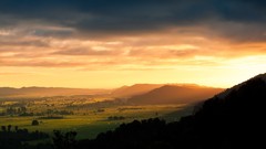 Sunset Landscapes nature forests