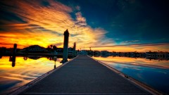 Sunset Landscapes nature HDR