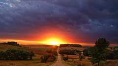 Sunset Landscapes nature roads
