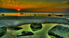 Sunset Landscapes nature rocks