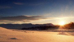 Sunset Landscapes nature winter