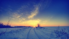 Sunset Landscapes nature winter
