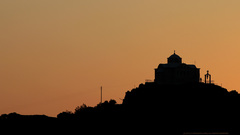 Sunset Landscapes silhouettes churches