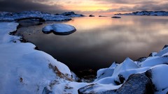 Sunset Landscapes snow national