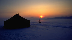 Sunset Landscapes snow tents