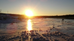 Sunset Landscapes winter sun