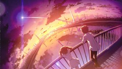 Sunset moon Anime concept art artwork