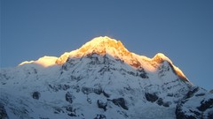 Sunset Mountains annapurna Himalaya
