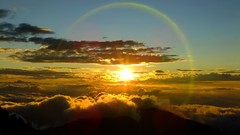 Sunset Mountains clouds sunlight skies skyscapes skylines sun 