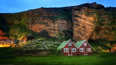 Sunset Mountains houses outdoors
