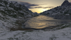 Sunset Mountains Landscapes