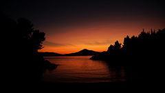 Sunset Mountains Landscapes night