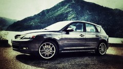 Sunset Mountains Mazda lomo