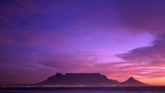 Sunset Mountains Sea