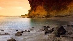 Sunset Mountains Sea